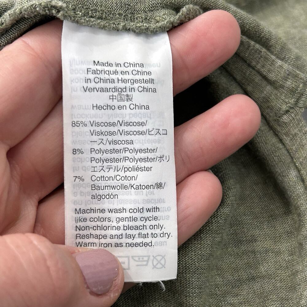 Madewell Muscle Midi Green Long Jersey Dress Size Medium - Picture 6 of 10